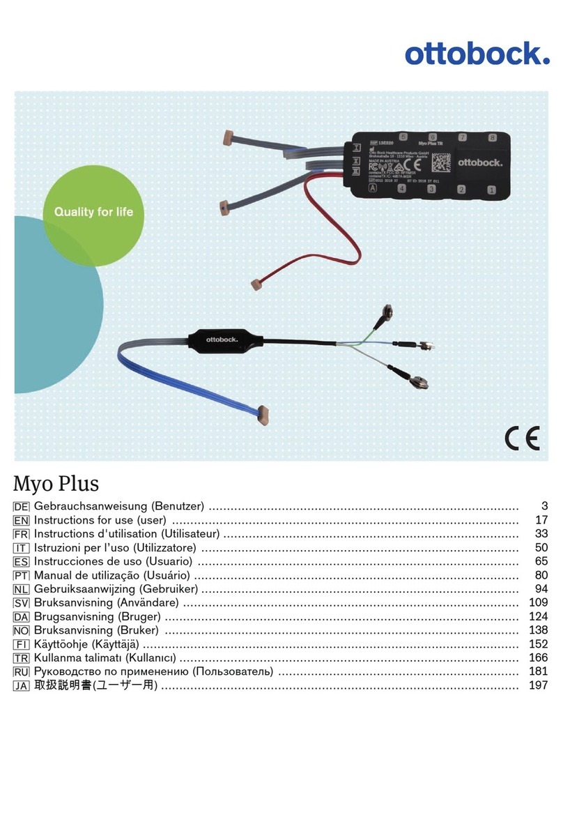 Otto Bock Myo Plus TR User manual
