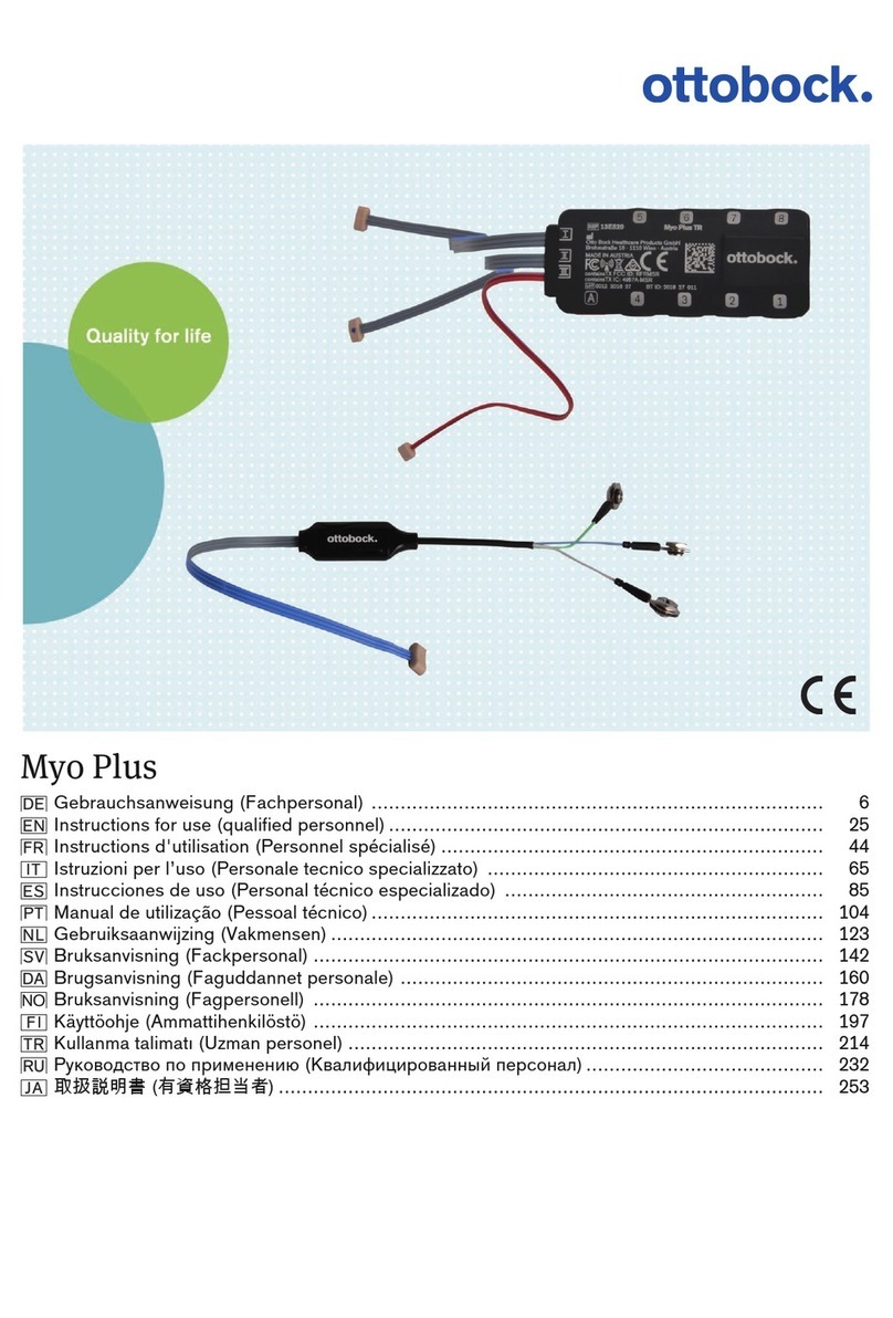 Otto Bock Myo Plus TR Instructions for use