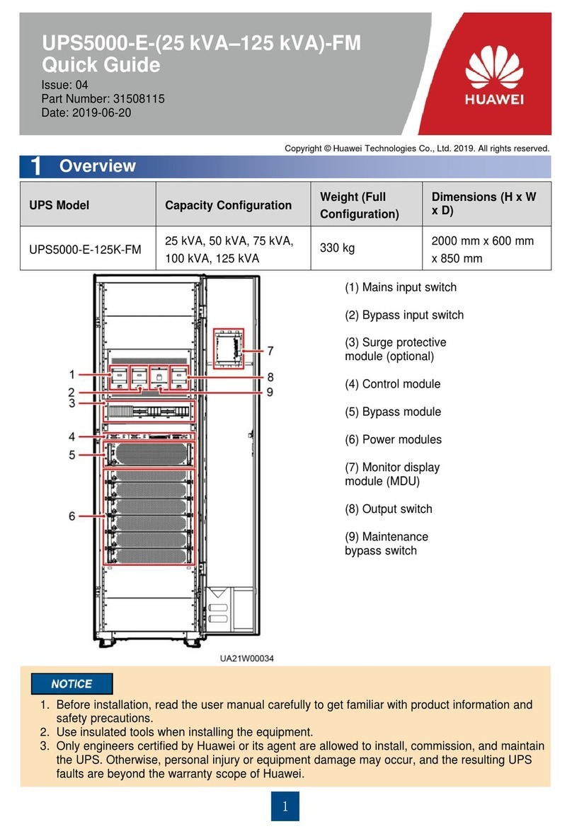 Huawei UPS5000-E Series User manual