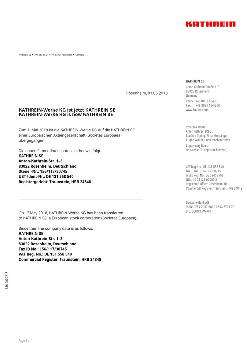 Kathrein SWP 50 Instructions for use