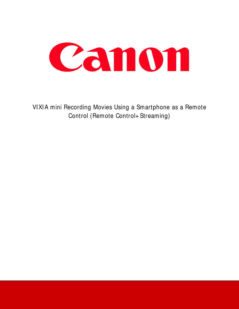 Canon Vixia mini X User manual