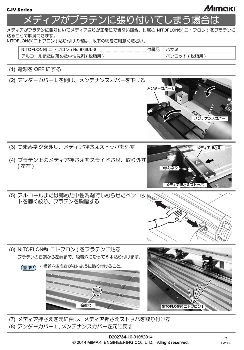 MIMAKI CJV Series quick start guide