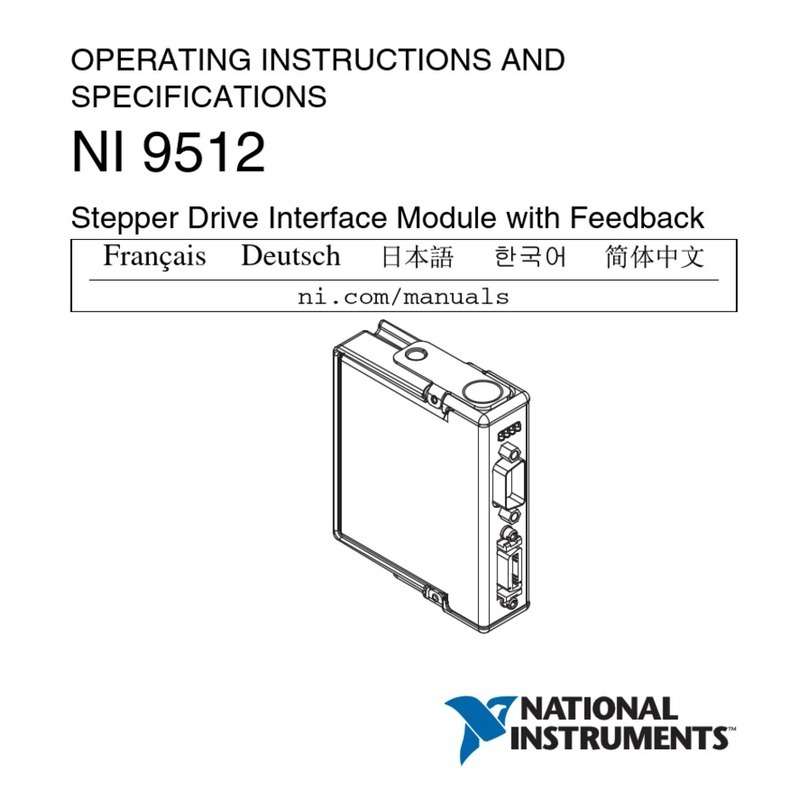 National Instruments NI 9512 User manual