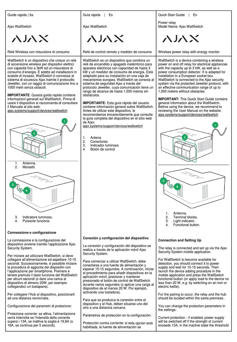 AJAX WallSwitch User manual