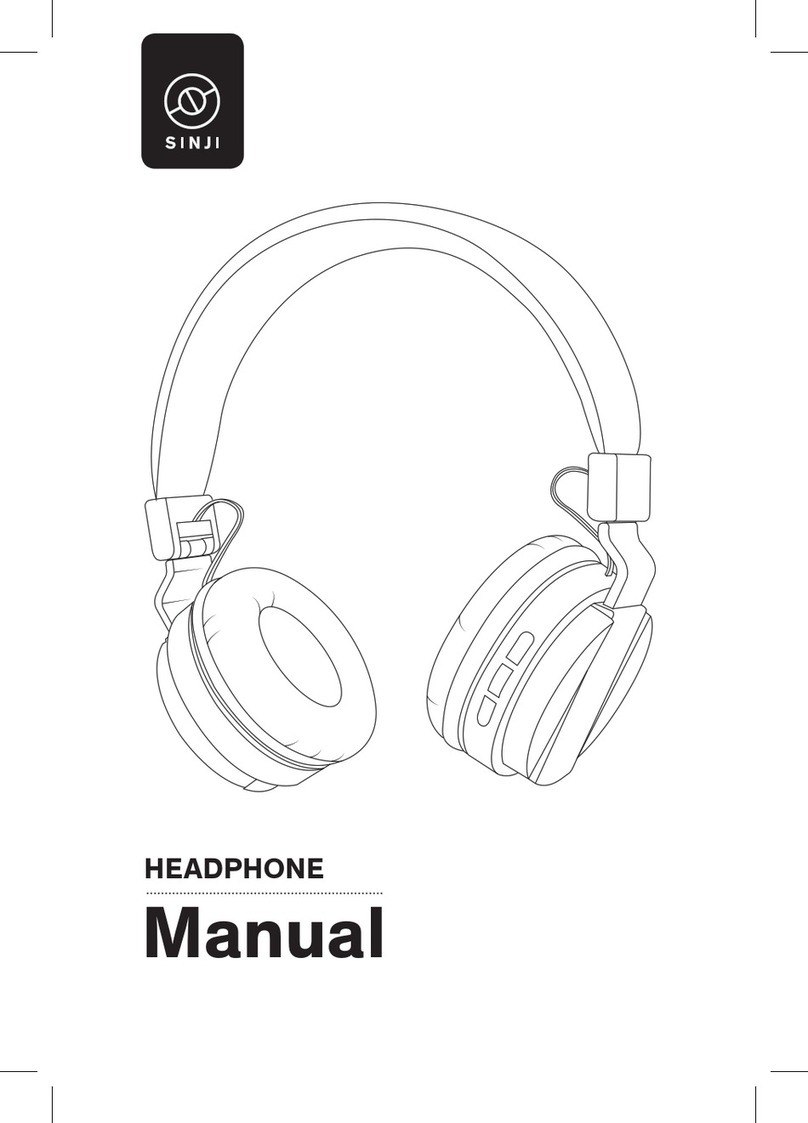 SINJI HEADPHONE manual
