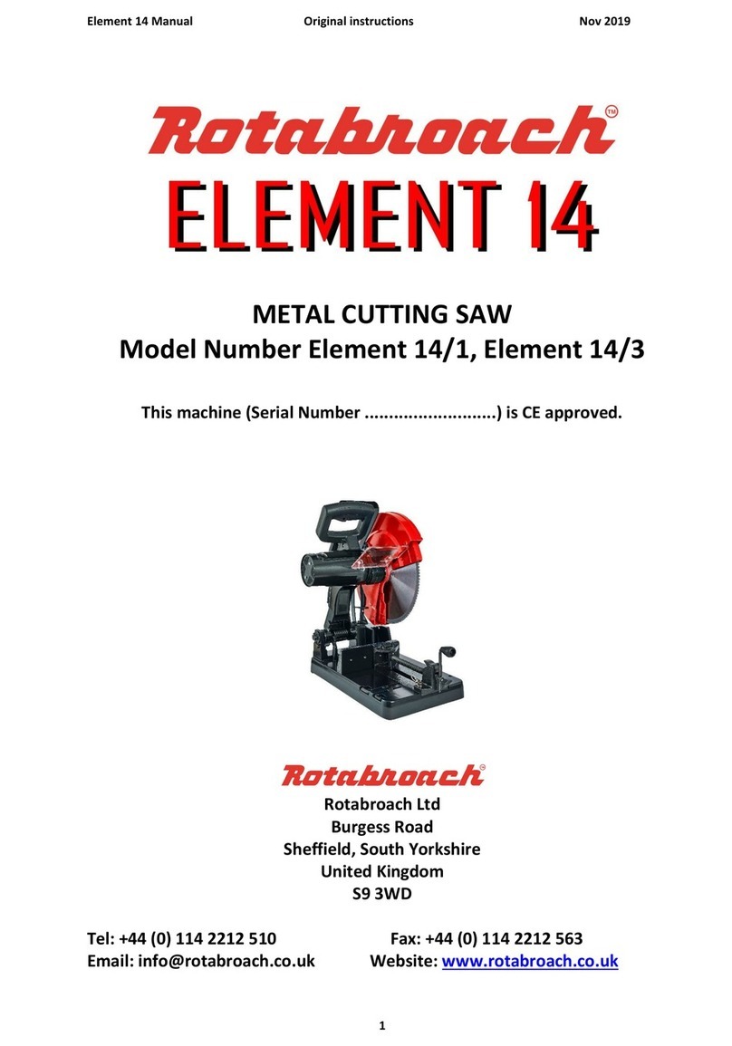 Rotabroach Element 14 1 User manual