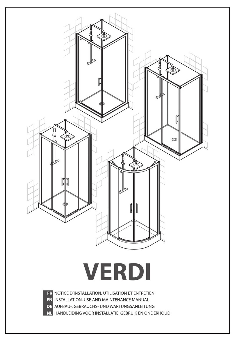 Novellini VERDI Series Instructions for installation, use and maintenance manual