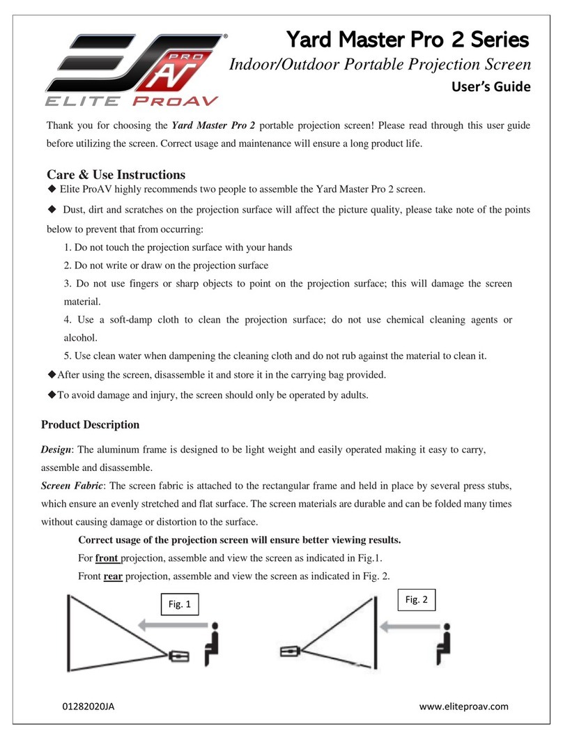 EliteProAV Yard Master Pro 2 Series user guide EliteProAV Yard Master Pro 2 Series user guide