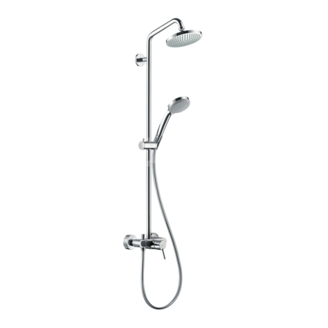Hans Grohe Showerpipe Croma 100 27154000 Instructions for use/assembly instructions
