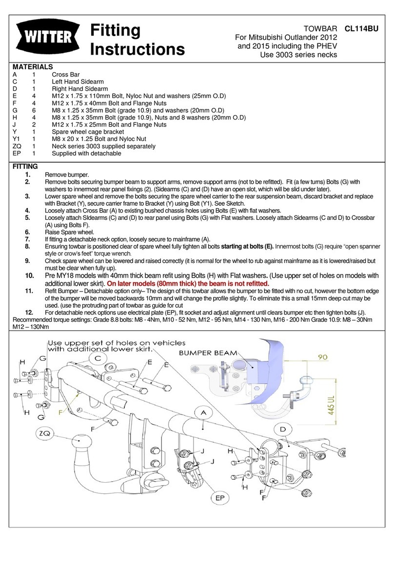Witter CL114BU User manual