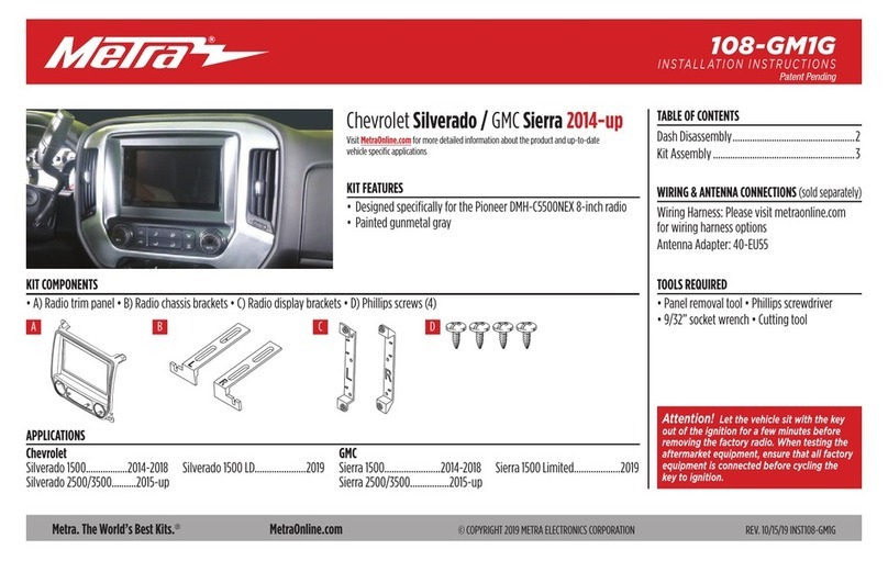Metra Electronics 108-GM1G User manual