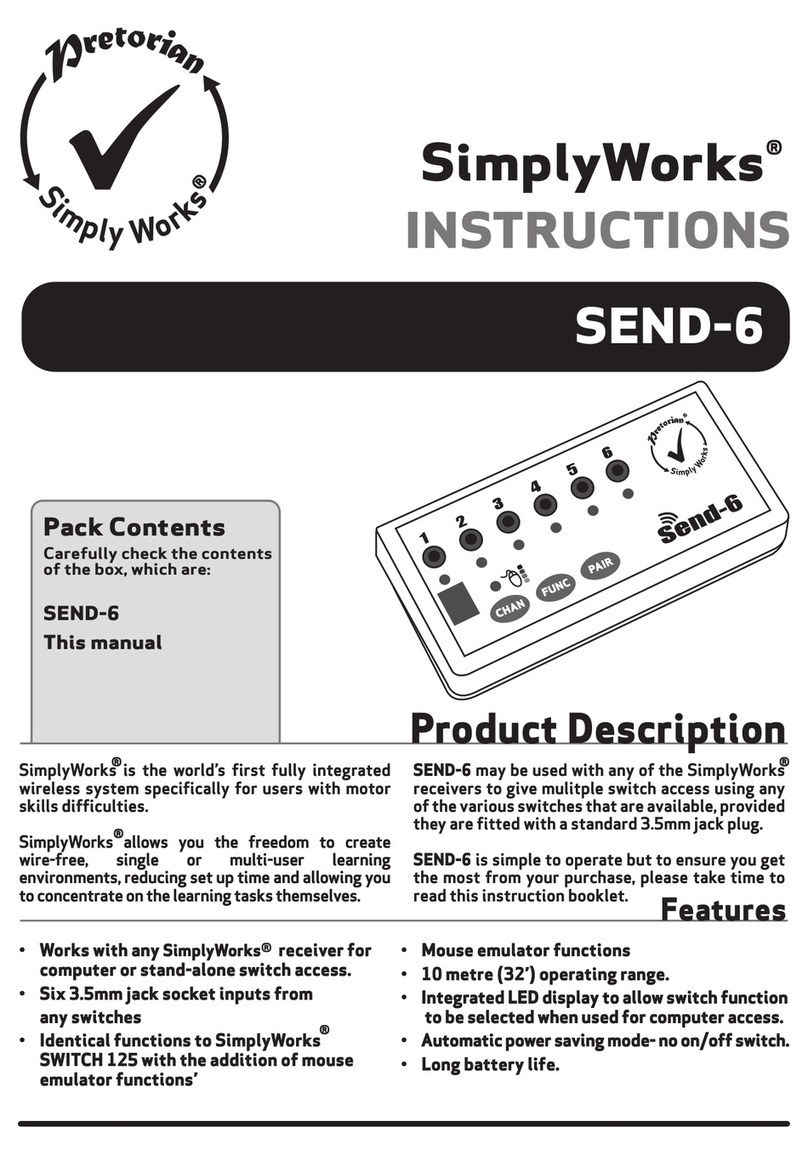 Pretorian SimplyWorks SEND-6 instructions