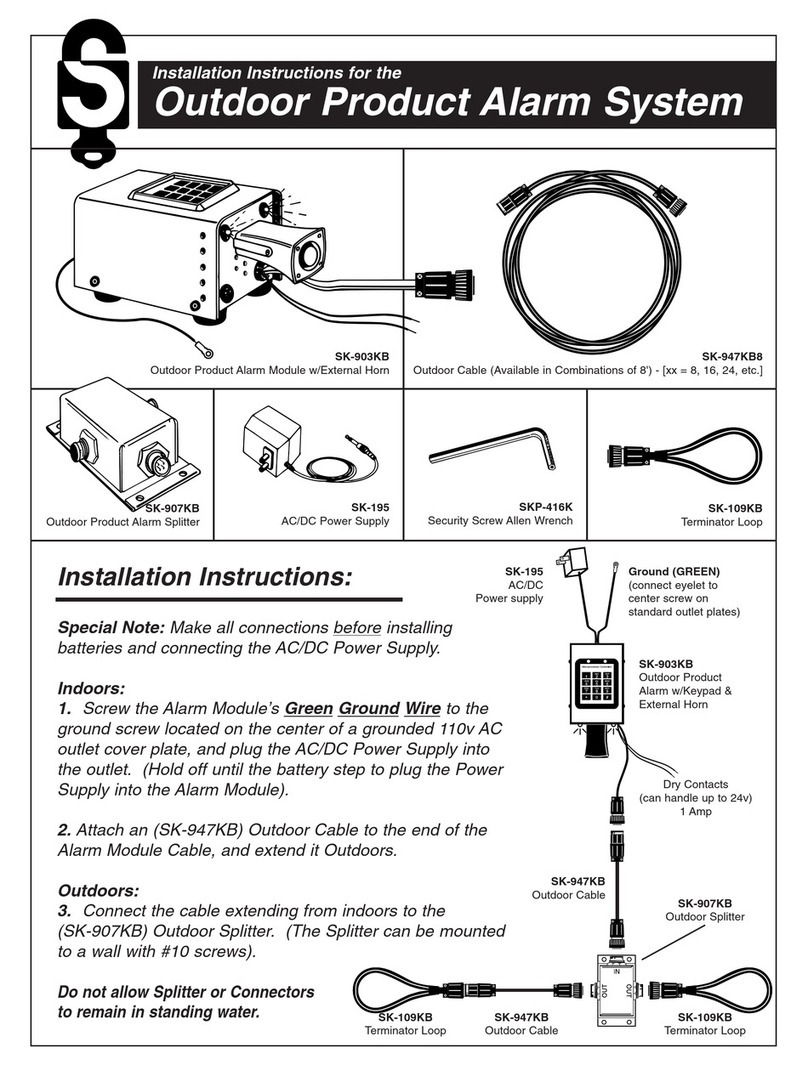 Se-Kure Controls SK-903KB installation instructions