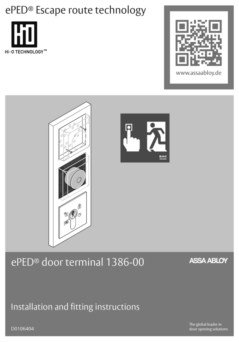 Assa Abloy ePED 1386-00 User manual