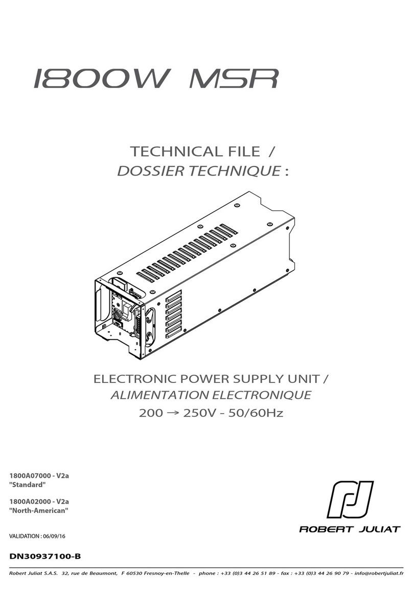Robert Juliat 1800W MSR Technical file