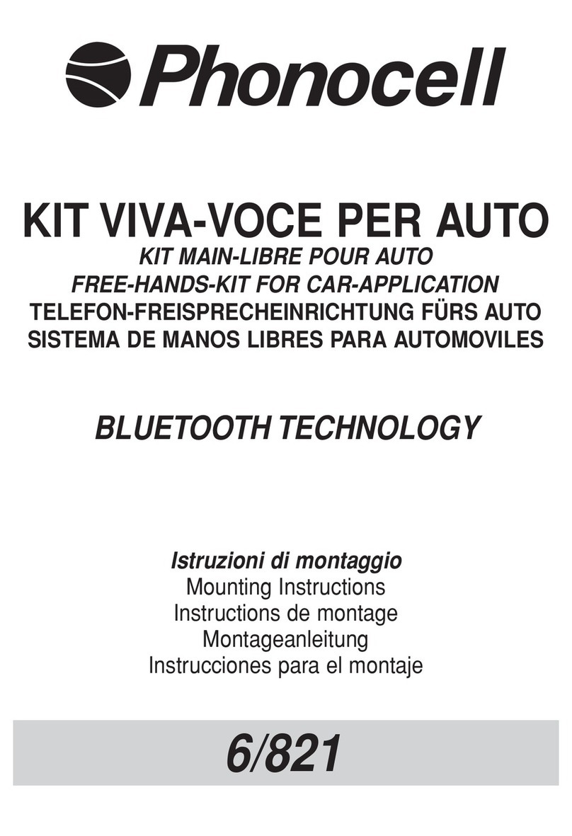 Phonocell 6/821 User manual