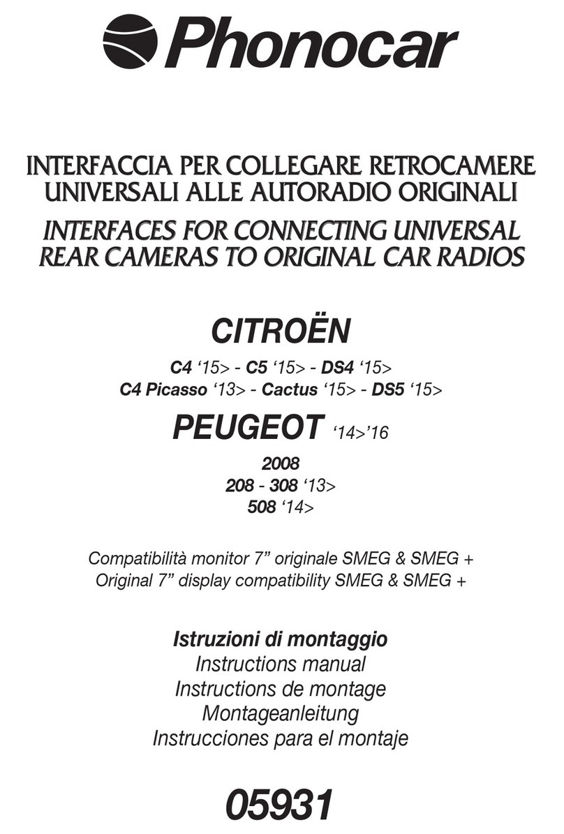 Phonocar 05931 instruction manual