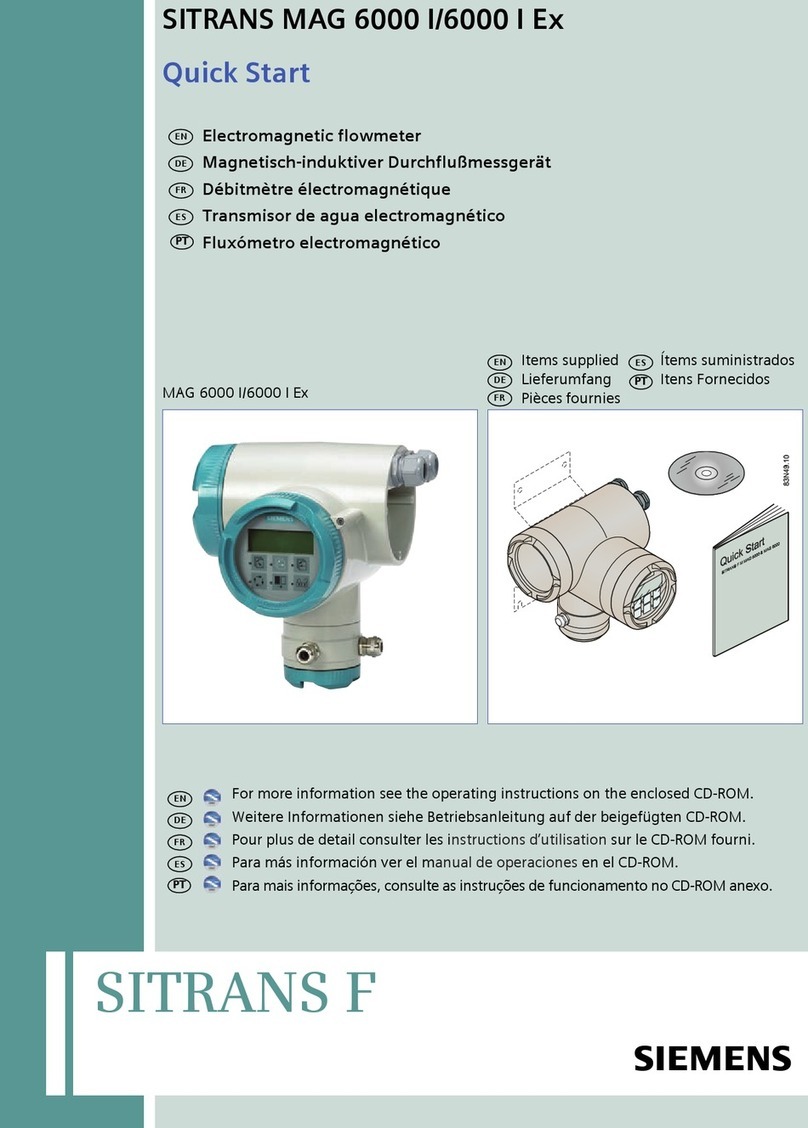 Siemens Sitrans F Series User manual