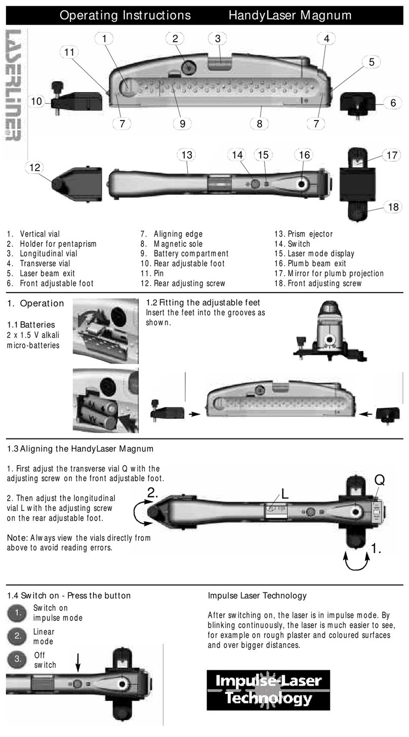 LaserLiner HandyLaser Magnum operating instructions