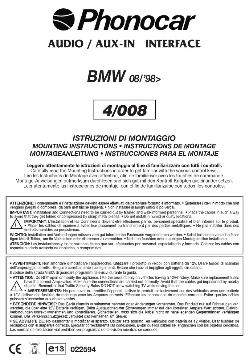 Phonocar 4/008 User manual