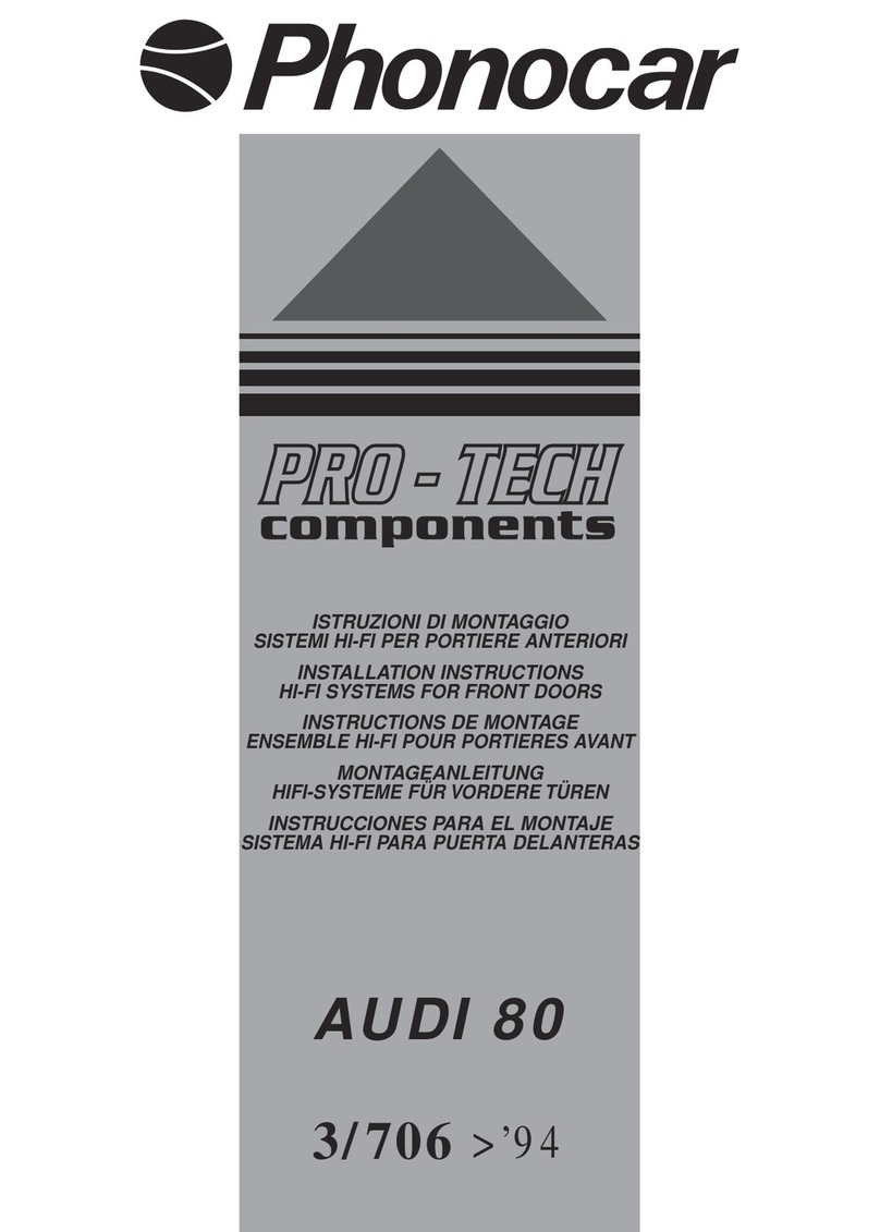 Phonocar 3/706 User manual