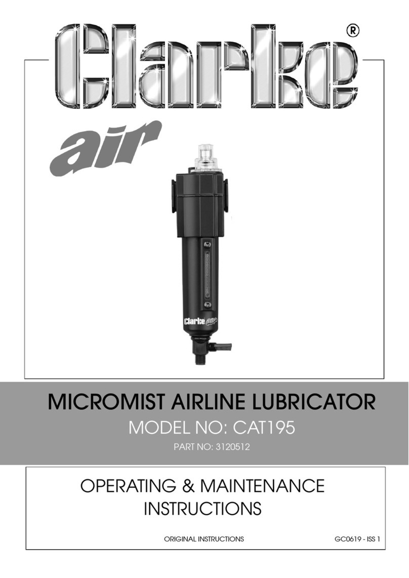 Clarke CAT195 Installation and operation manual