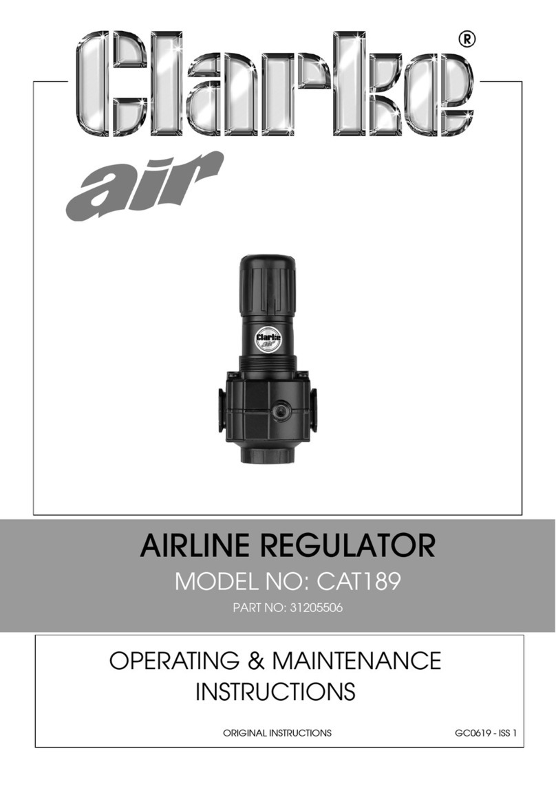 Clarke CAT189 Operating & maintenance instructions