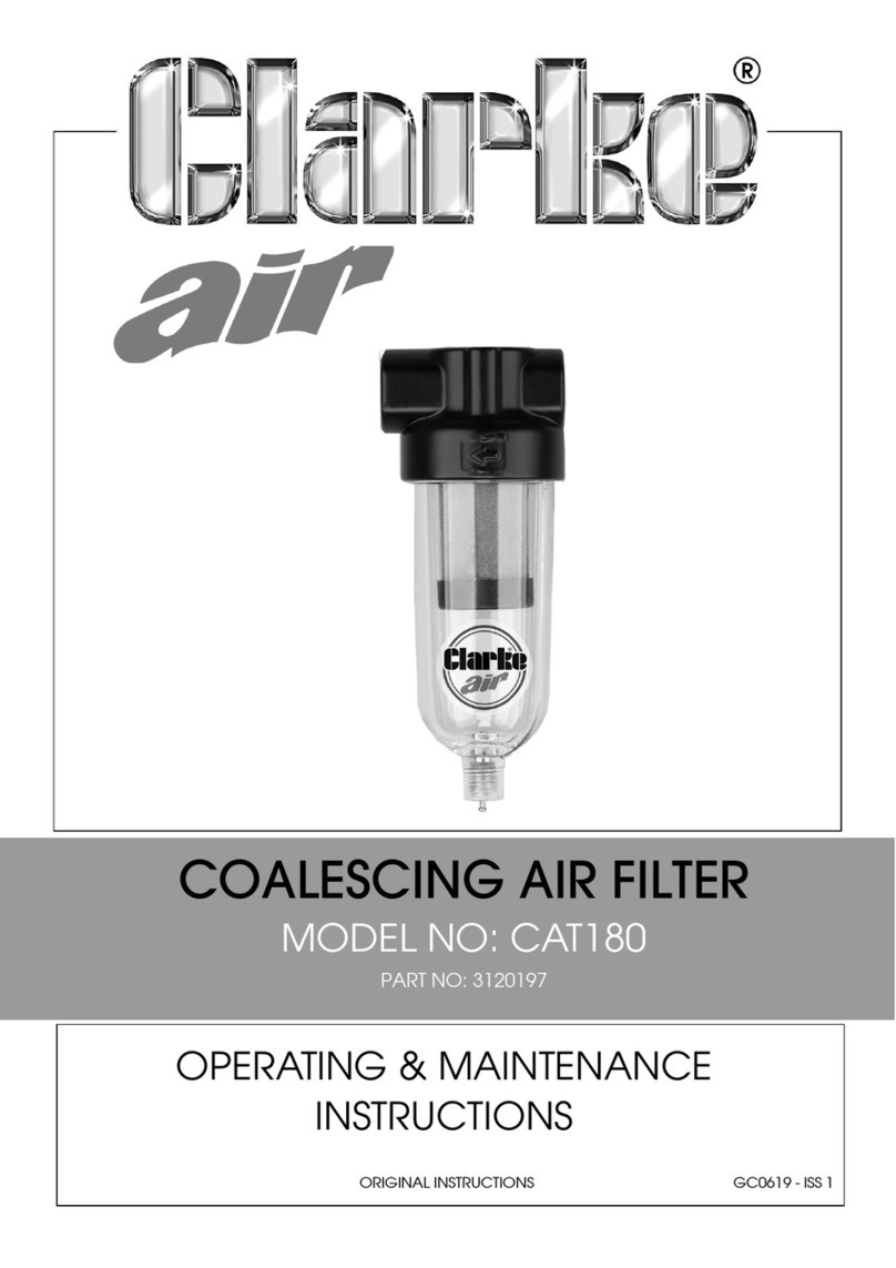Clarke CAT180 Installation and operation manual Clarke CAT180 Installation and operation manual