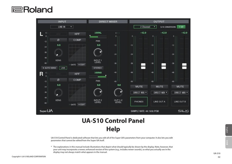 Roland UA-S10 User manual