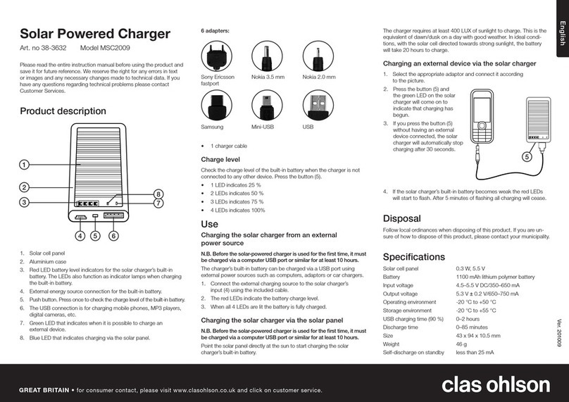 Clas Ohlson MSC2009 quick start guide