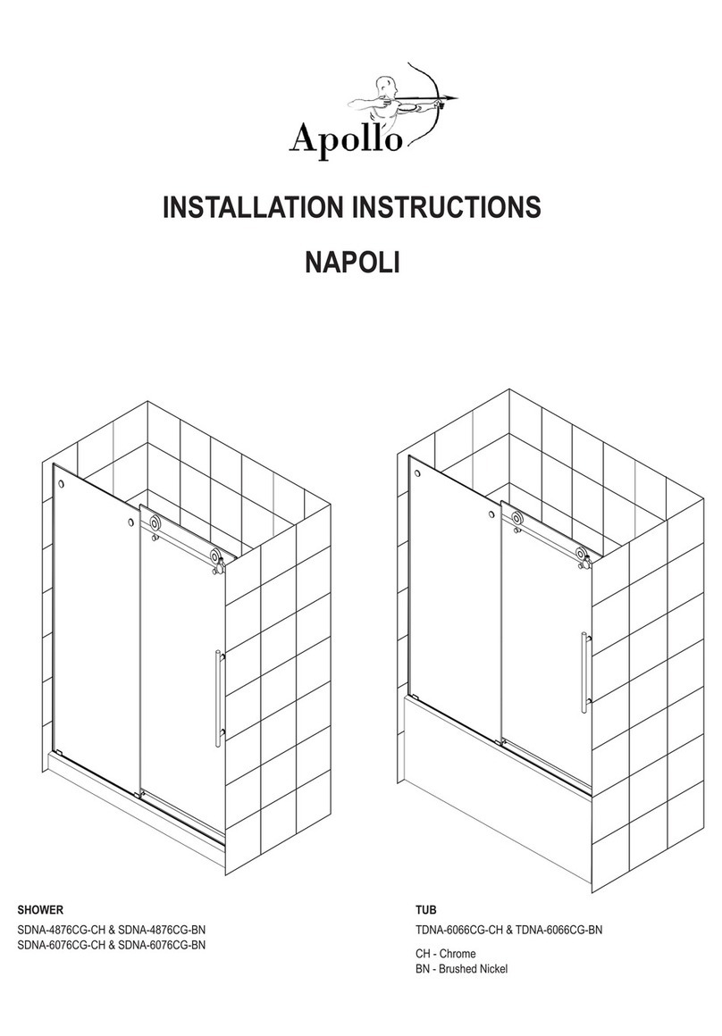 Apollo NAPOLI SDNA-4876CG-CH installation instructions
