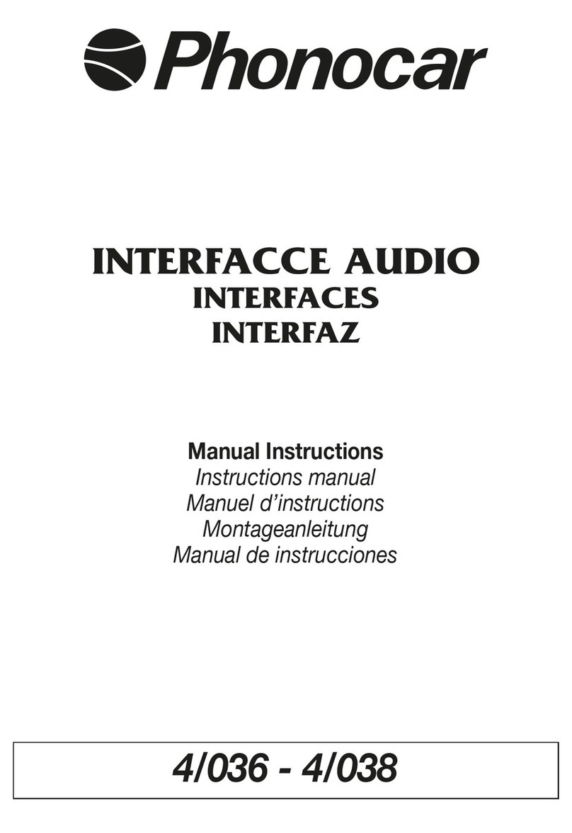 Phonocar 4/036 User manual