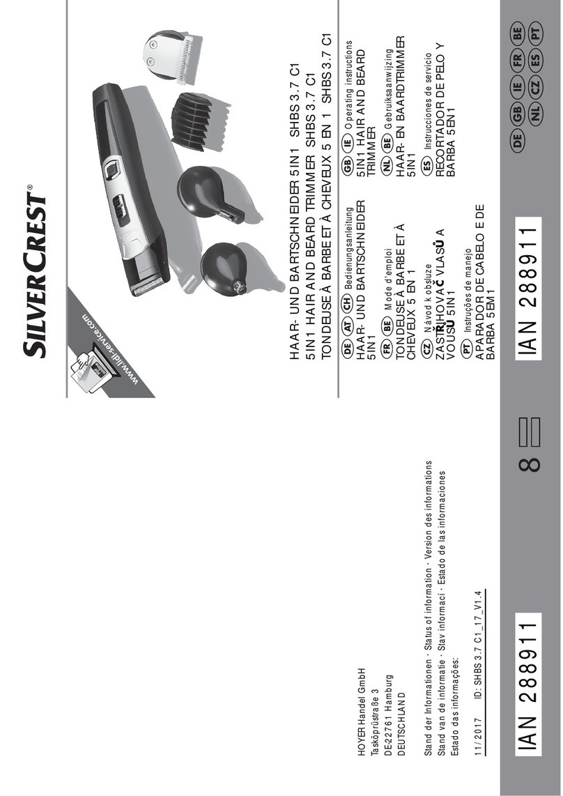 Silvercrest HBS 3.7 C1 operating instructions