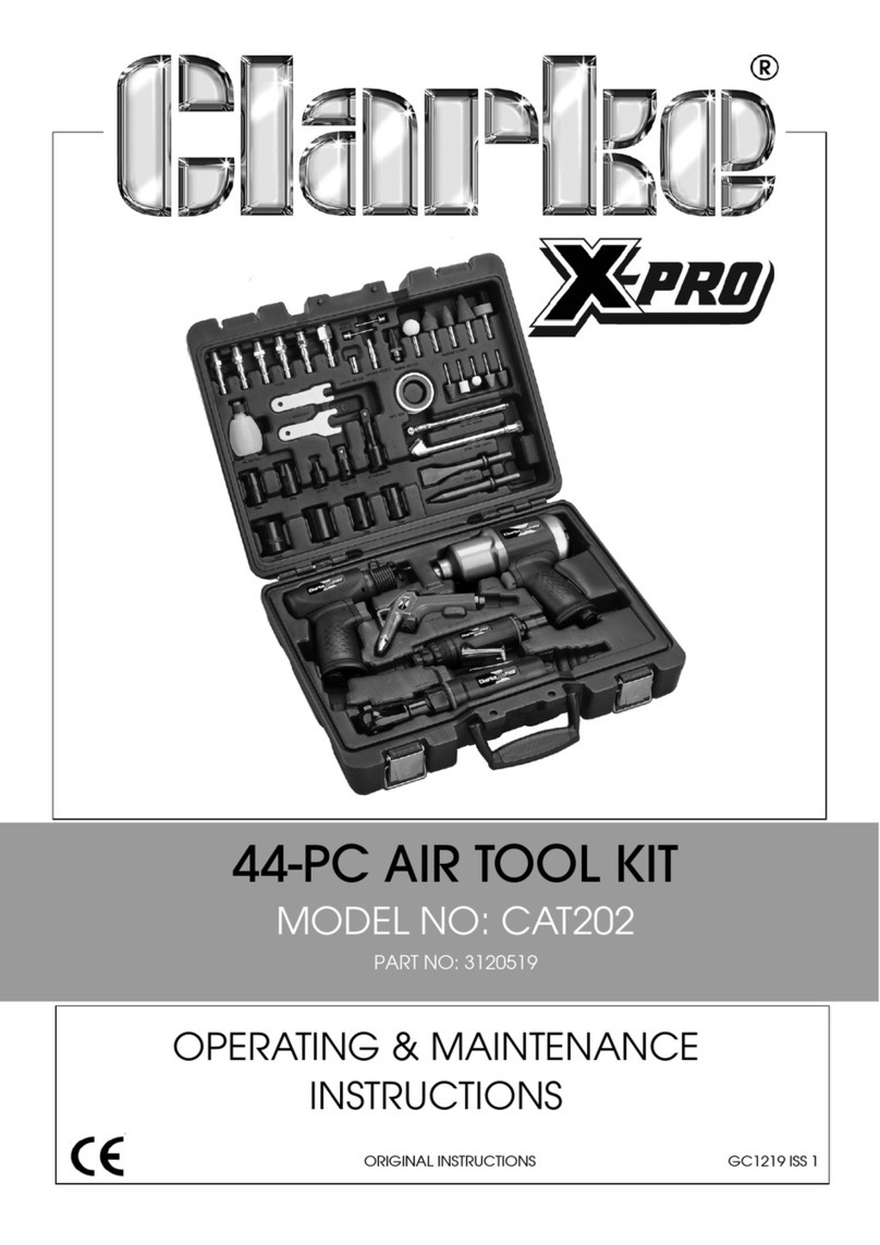Clarke X-Pro CAT202 Operating & maintenance instructions