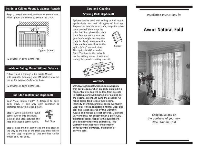 Avani Natural Fold installation instructions