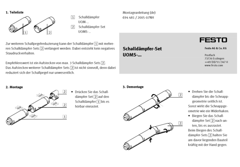 Festo Silencer-Set UOMS Series User manual