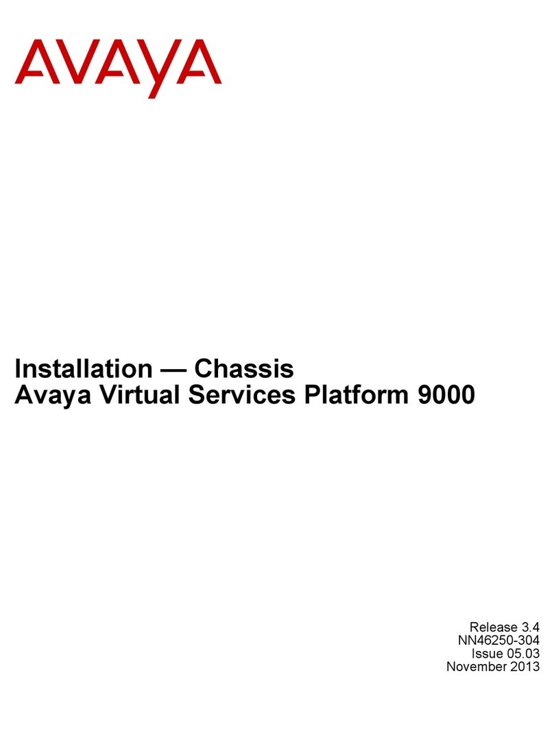 Avaya Virtual Services Platform 9000 Series User manual
