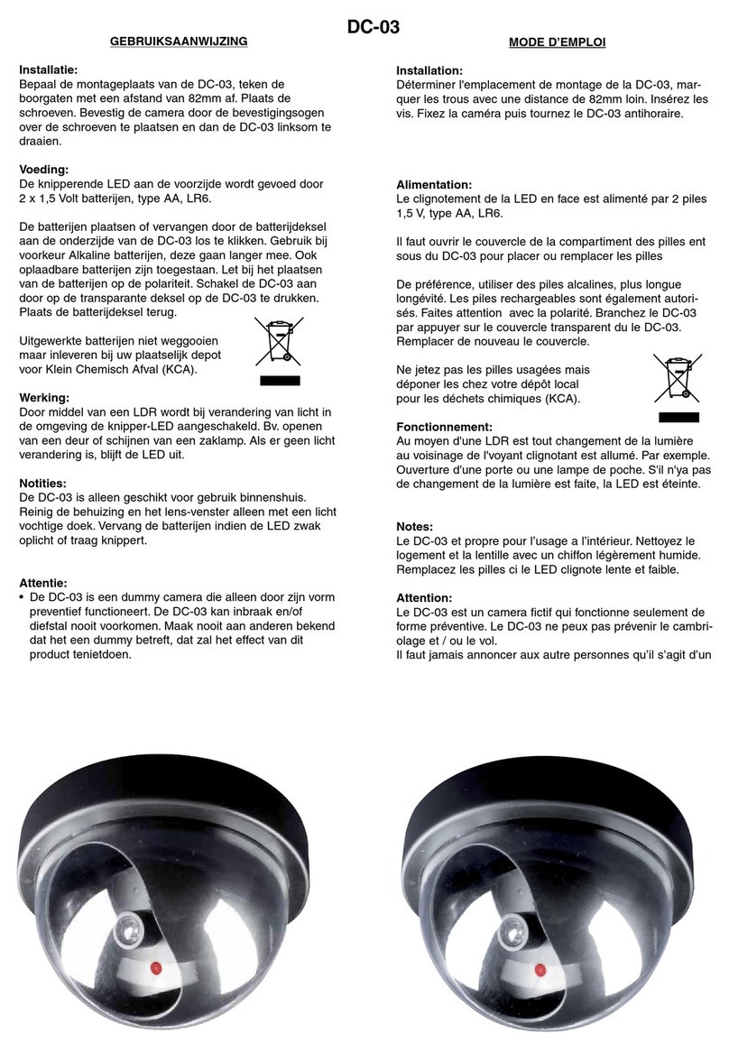 Alecto DC-03 user manual