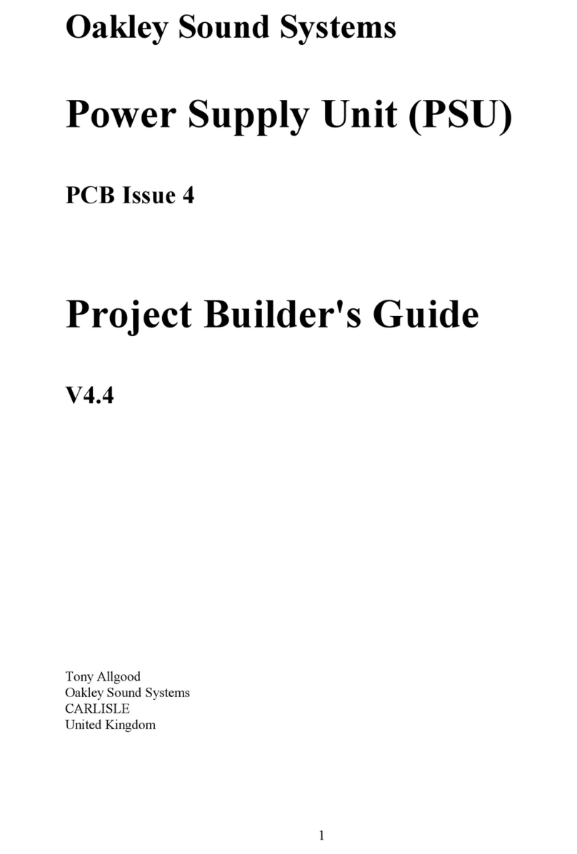 Oakley Sound PSU Builder's guide