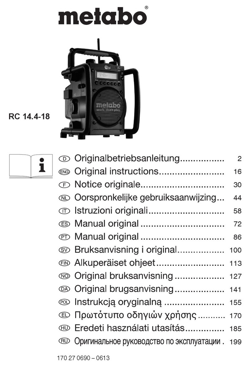 Metabo RC 14.4-18 Original instructions