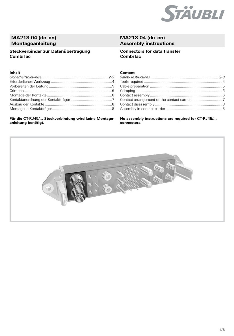 Staubli CombiTac User manual