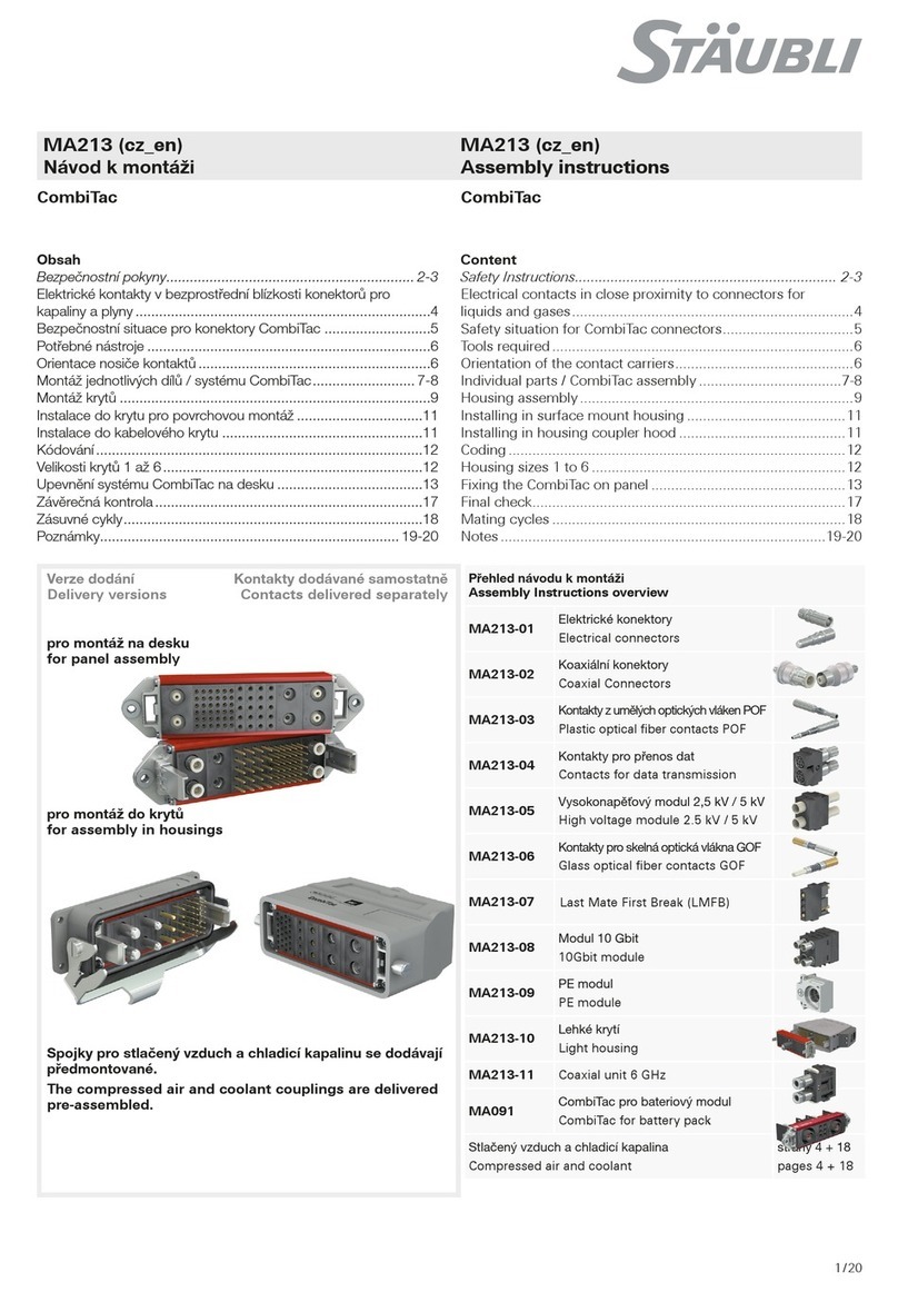 Staubli CombiTac User manual