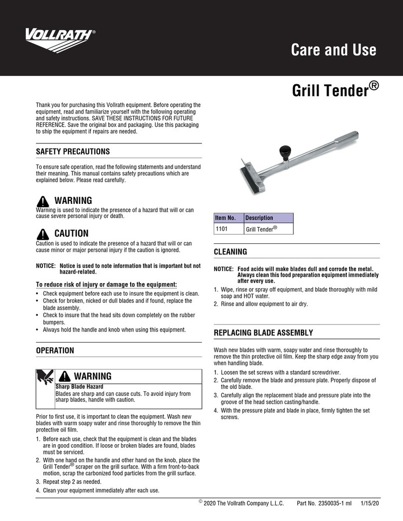 Vollrath Grill Tender Guide