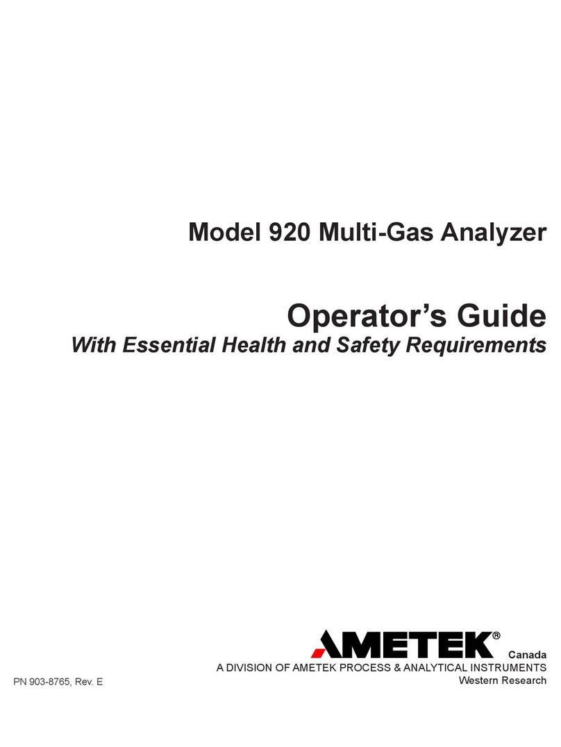 Metek 920 User manual