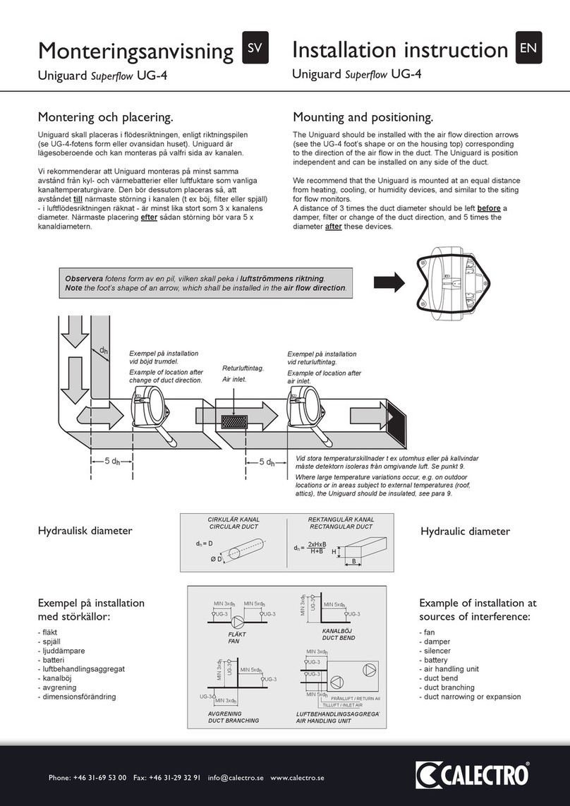 UniGuard Superflow UG-4 Installation instruction