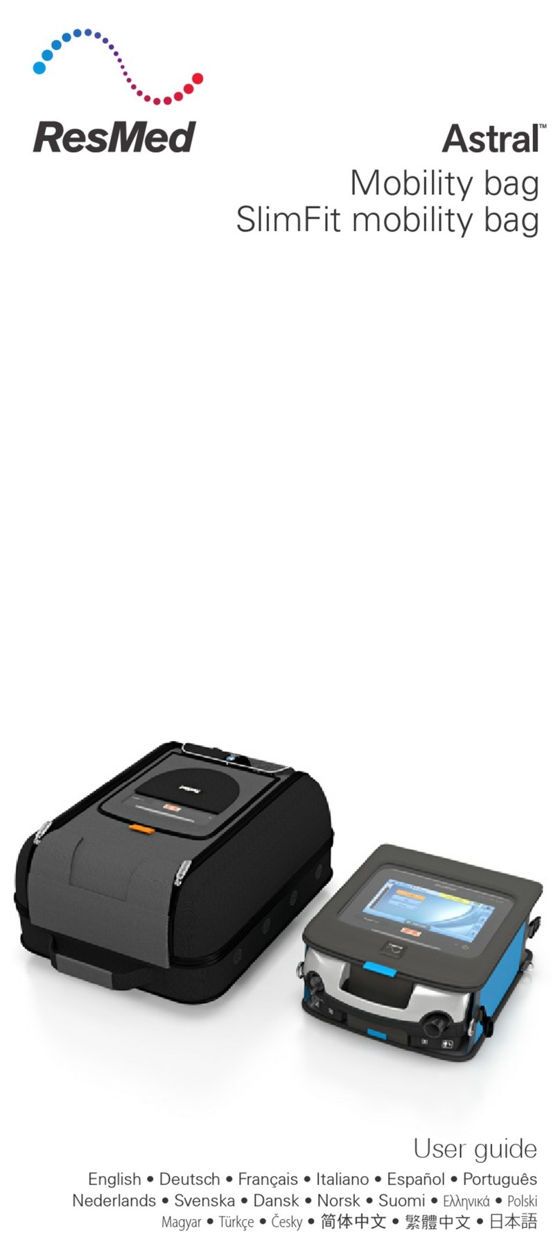 ResMed Astral Mobility bag User manual ResMed Astral Mobility bag User manual