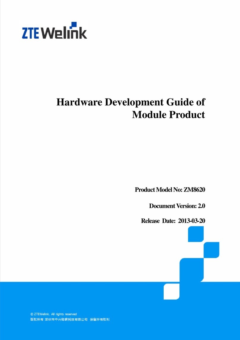 ZTEWelink ZM8620 Hardware development guide