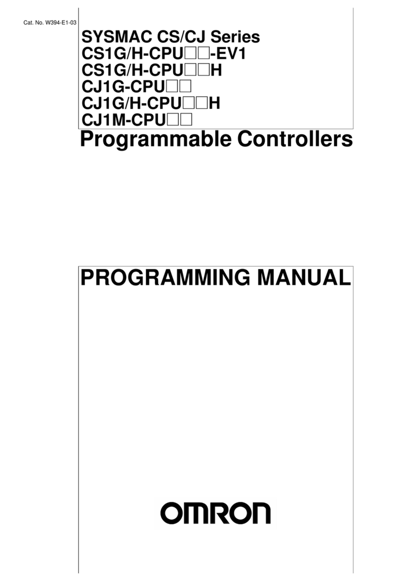 Omron SYSMAC CS/CJ Series Owner's manual