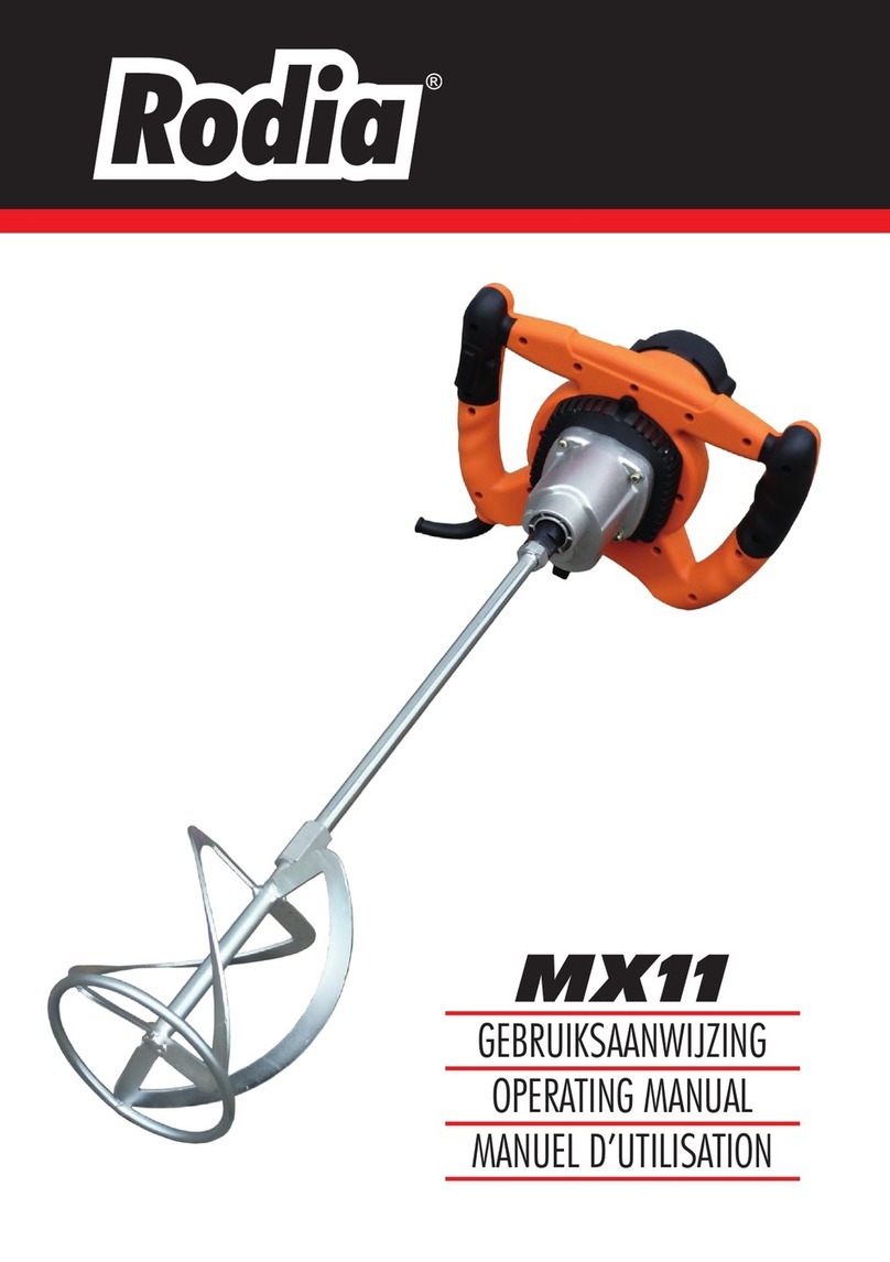 Rodia MX11 operating manual