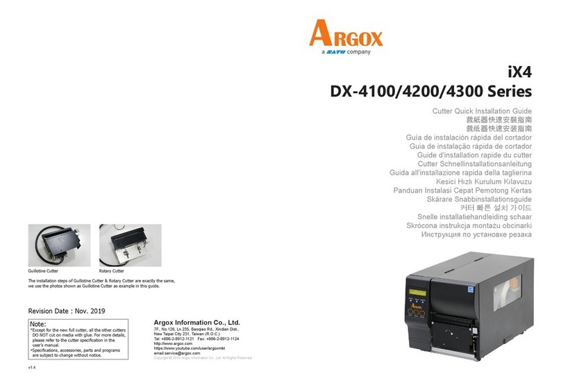 SATO Argox iX4 DX-4200 Series Quick installation guide
